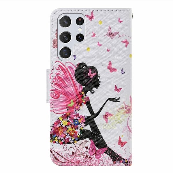 Wonderland Samsung Galaxy S23 Ultra Flippetui - Fe Pink