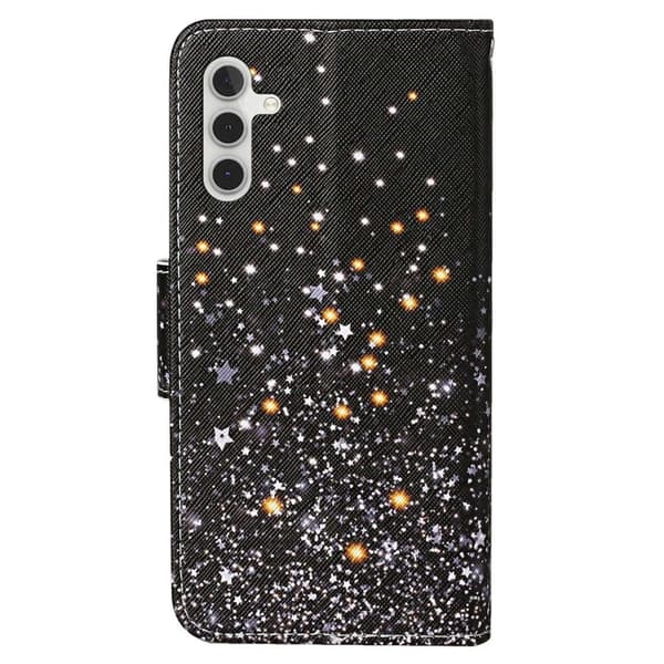 Wonderland Samsung Galaxy A14 Flip Etui - Shattered Stjerner Black