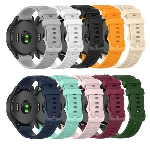 Garmin Venu 2 / Vivoactive 4 simple solid color watch band - White Vit