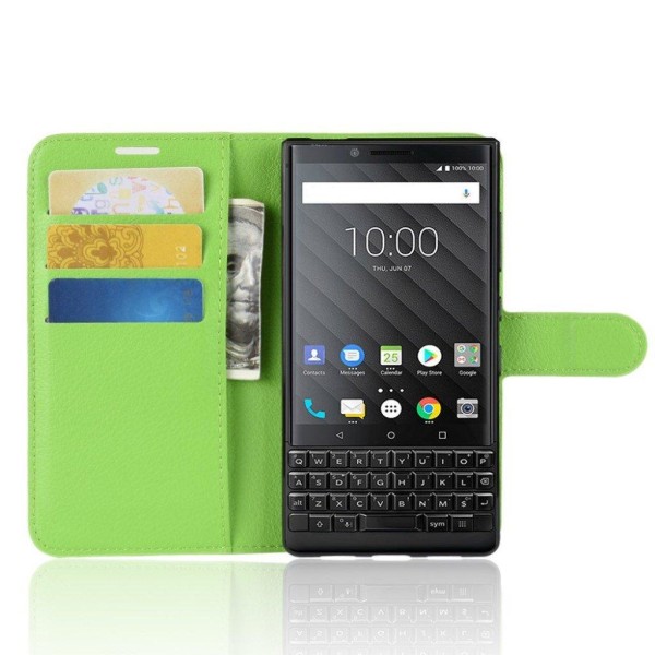 Classic BlackBerry KEY2 flip kotelot - Vihreä Green