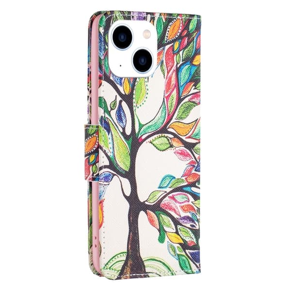 Wonderland iPhone 15 flip etui - Livstræ Multicolor