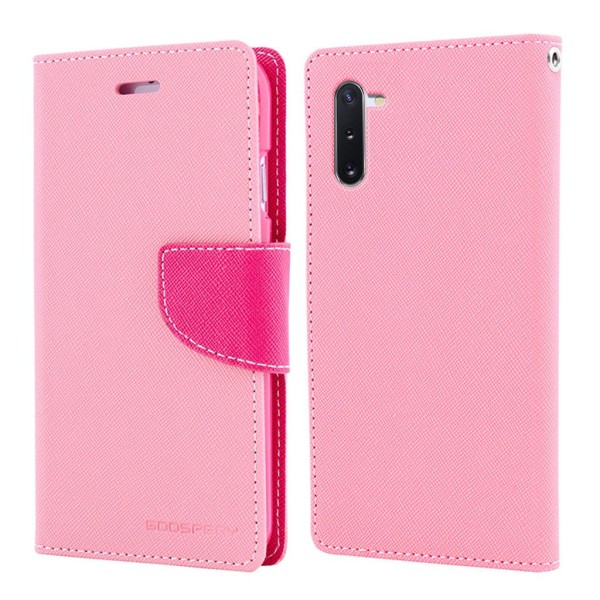 MERCURY Fancy Diary - Samsung Galaxy Note 10 - Lyserød Pink