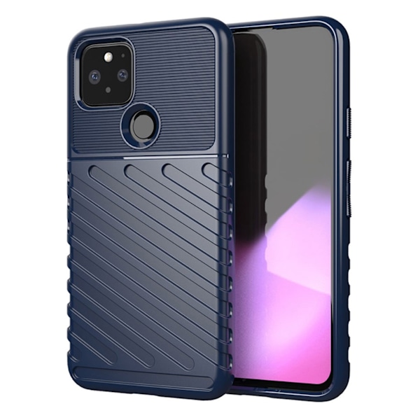 Thunder Google Pixel 5 Etui - Blå Blue