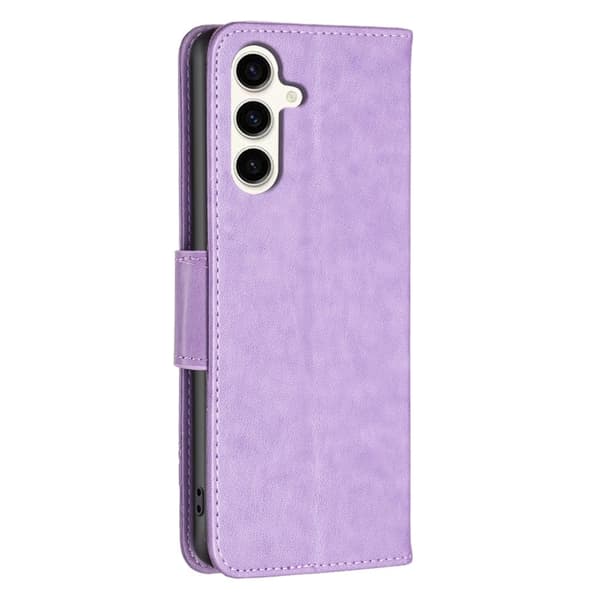 Butterfly Samsung Galaxy S23 Fe Flippetui - Lilla Purple