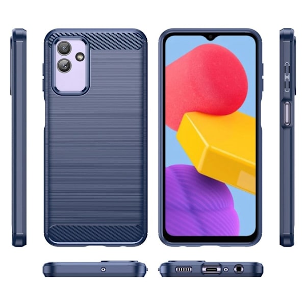 Carbon Flex Etui Samsung Galaxy M13 5g - Blå Blue