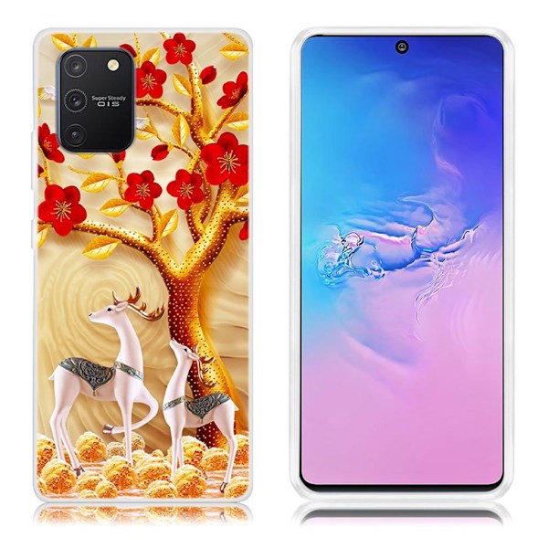 Deco Samsung Galaxy S10 Lite skal - Träd Och Ren multifärg