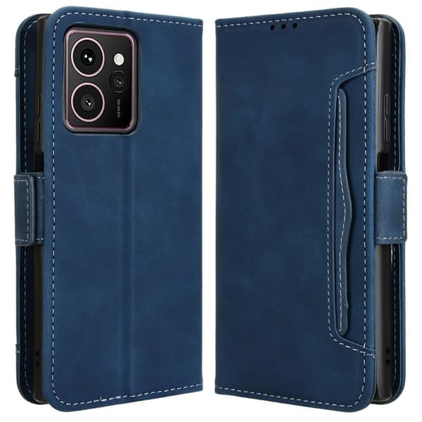 Moderne HMD Skyline læderetui med pung - Blå Blue