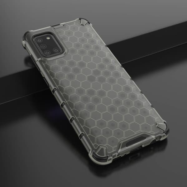 Bofink Honeycomb Samsung Galaxy A31 skal - Silver/Grå Silvergrå