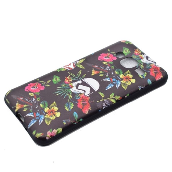 ung Galaxy J3 (2016) fleksibelt siliconecover - Farverige blomster Multicolor