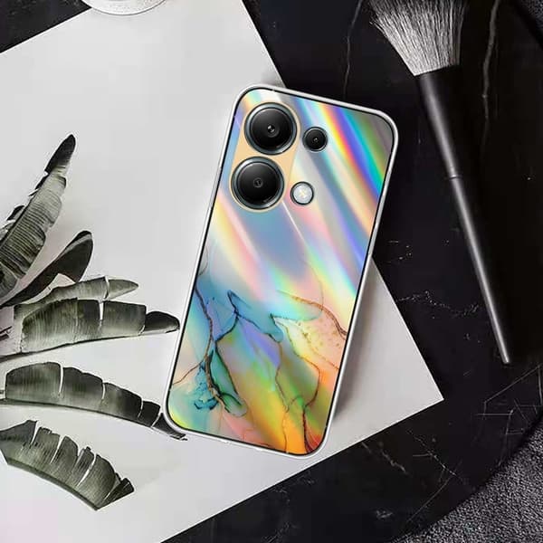 Marmormotiv Xiaomi Redmi Note 13 Pro 4G / Xiaomi Poco M6 Pro skal - Gul Gul