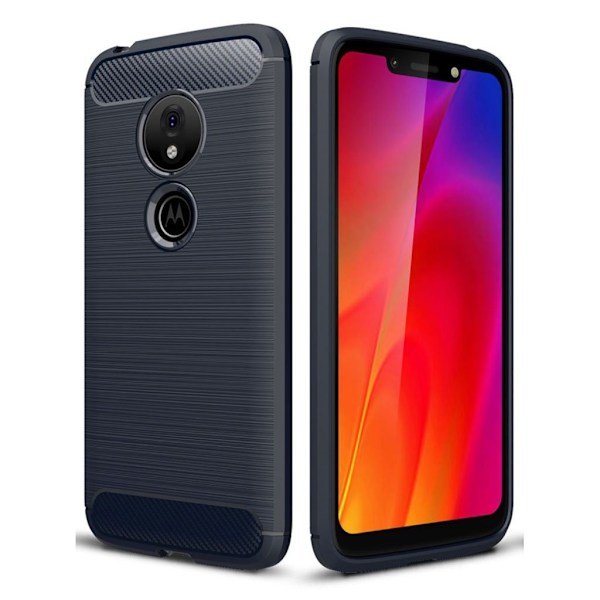Carbon Flex Motorola Moto G7 Play skal - Blå Blå