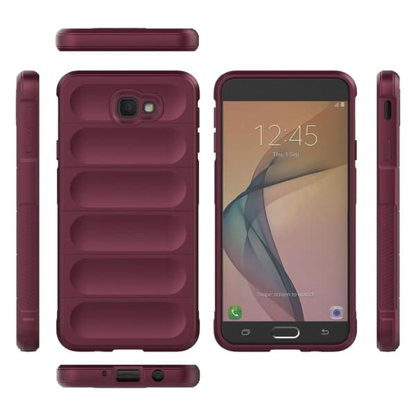 Blødt grebsformet cover til Samsung Galaxy J7 Prime / Samsung Galaxy On7 - Rød Red