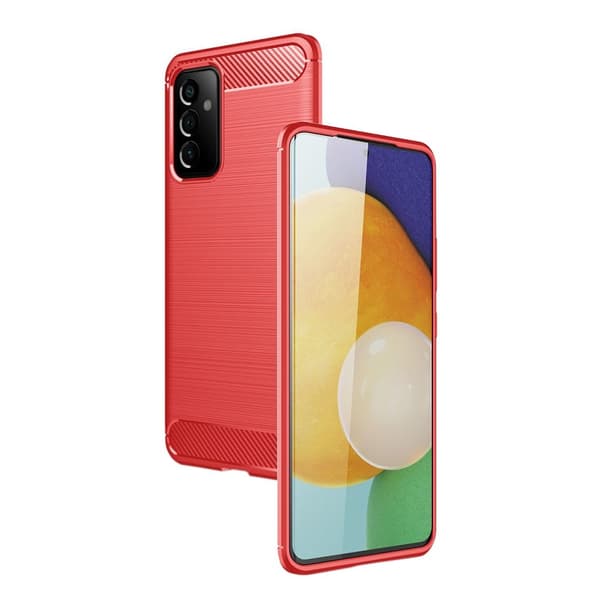 Carbon Flex Etui Samsung Galaxy A82 5G - Rød Red