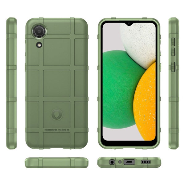 Rugged Shield Etui Samsung Galaxy A03 Core - Grøn Green