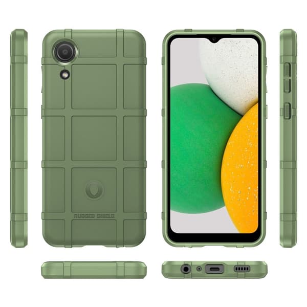 Rugged Shield Etui Samsung Galaxy A03 Core - Grønn Green