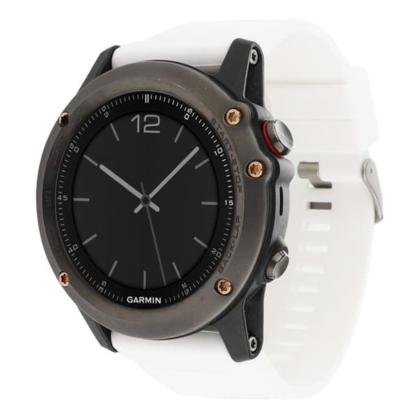 Garmin Fenix 5 / 5 Plus / Forerunner 935 22mm klockarmband i silikon - Vit Vit