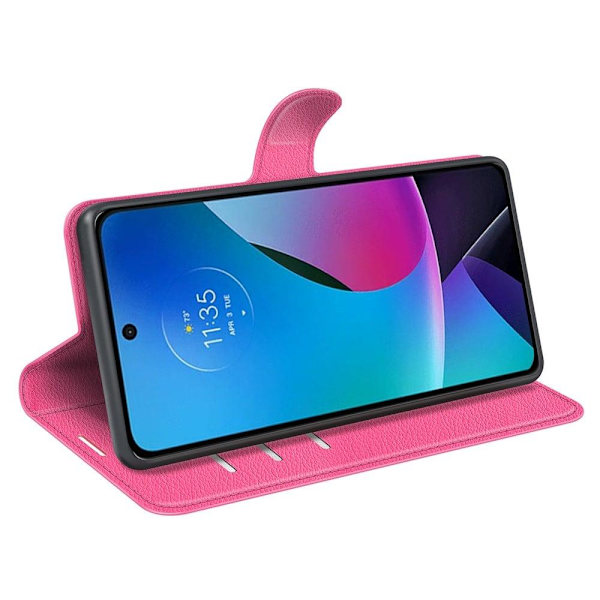 Classic Motorola Moto G Play (2023) Flip Fodral - Rose Rosa