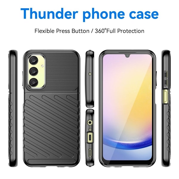 Thunder Samsung Galaxy A25 kotelot - Musta Black