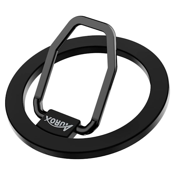 AUROX Universal magnetisk telefonringholder - Sort Black