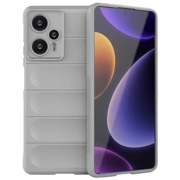 Blødt grebsformet cover til Xiaomi Poco F5 Pro / Xiaomi Redmi Note 12 Turbo - Sølv/Grå Silver grey