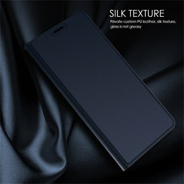 Nothing Phone (3a) Pro Case Veganlædertelefon cover med kortholderstativ - Blå Blue