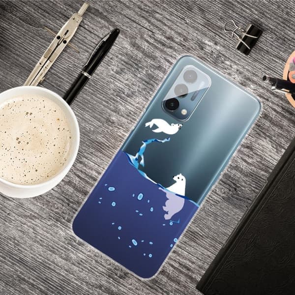 Deco OnePlus Nord N200 5G Suojakotelo - Polar Bears Blue