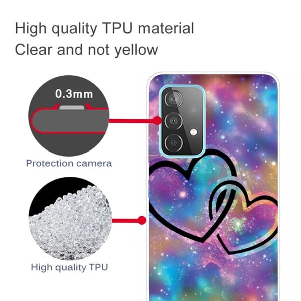 Deco Samsung Galaxy A72 5G Etui - Hjeter Multicolor
