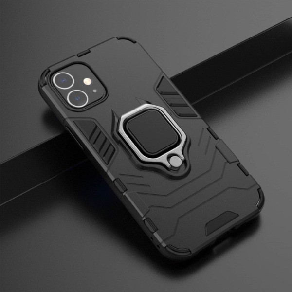 Ring Guard kuoret - iPhone 12 Mini - Musta Black