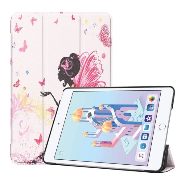 iPad Mini (2019) tre-folds læder etui - Smuk Fe Multicolor