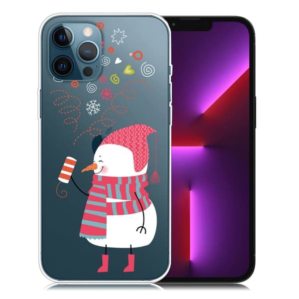Juleveske til iPhone 13 Pro - Snømann Og Snømann Multicolor