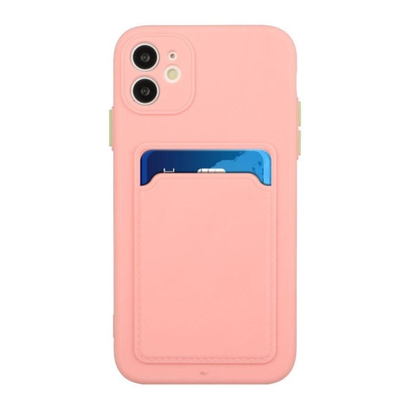 Kortholdercover til iPhone 12 - Pink Pink