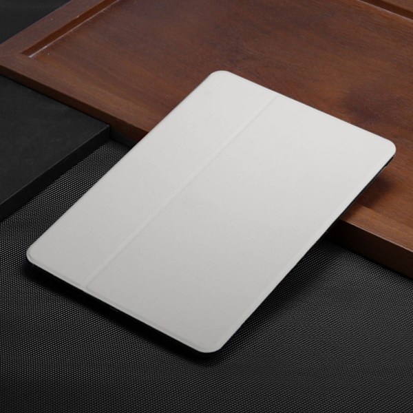 Lenovo Tab M10 FHD Plus ensfarvet læderetui - Grå Silver grey