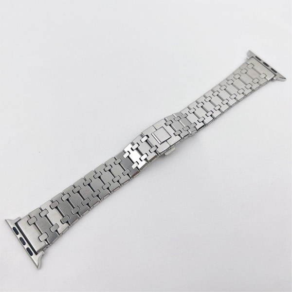 Apple Watch (41mm) stilfuld urrem i rustfrit stål - Sølv Silver grey