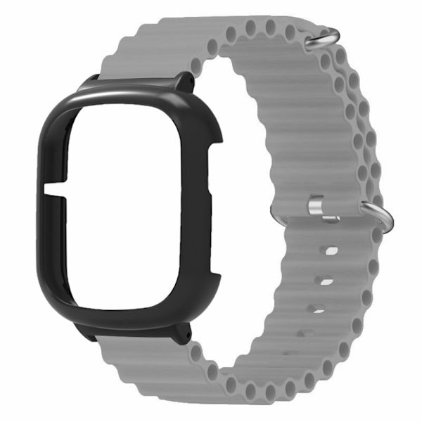 Honor Watch 4 Handledsrem Ersättning Flexibelt armband med klockfodral - Grå Silvergrå