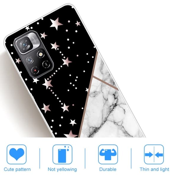 Marble Xiaomi Redmi Note 11 Pro Plus 5G Etui - Constellation Klinkekule Tile Multicolor