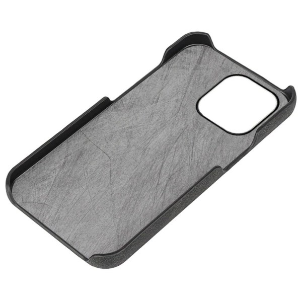 Stødsikkert lædercover med oval støttefod til iPhone 14 Pro Max Green