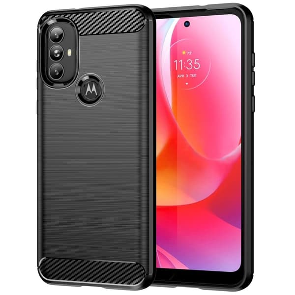 Carbon Flex Etui Motorola Moto G Power (2022) - Sort Black