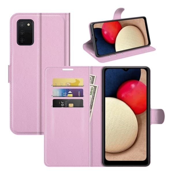 Classic Samsung Galaxy A03s Läppäkotelo - Pinkki Pink