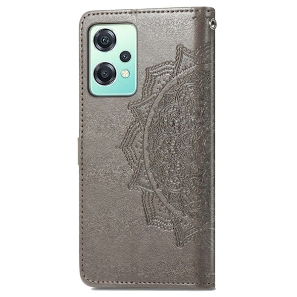 Mandala läder OnePlus Nord CE 2 Lite 5G fodral - Silver/Grå Silvergrå
