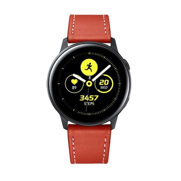 Samsung Galaxy Watch Active / Active 2 - 40mm / Active 2 - 44mm ægte læder Urrem - Rød Red