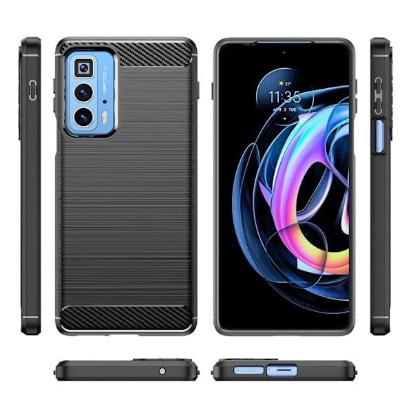 Carbon Flex Motorola Edge 20 Pro skal - Svart Svart