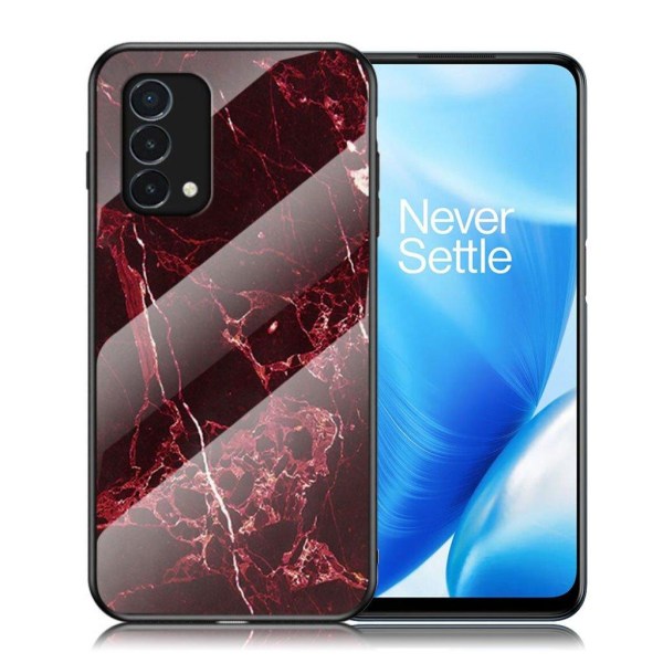 Fantasy Marble OnePlus Nord N200 5G cover - Blodrød Marmor Red