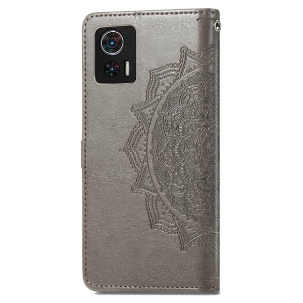 Mandala Motorola Edge 30 Neo Läppäkotelo - Harmaa Silver grey