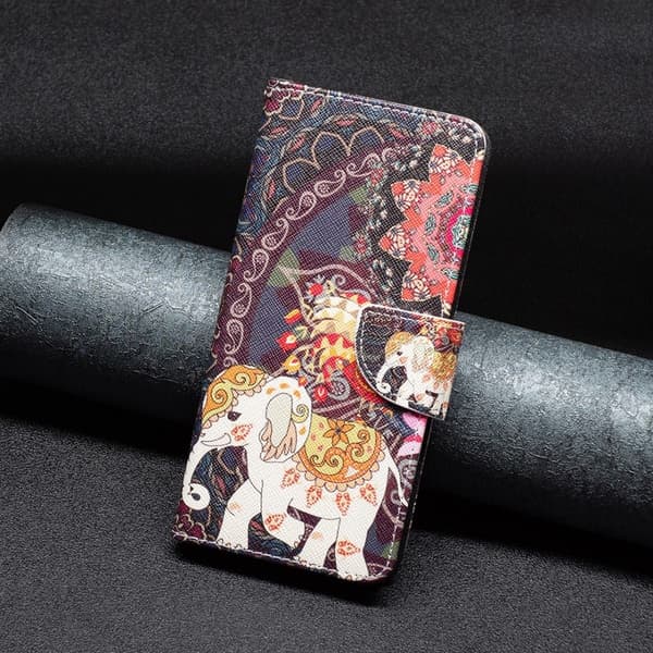 Wonderland Xiaomi Redmi Note 13 fodral -Blomma Och Elefant multifärg