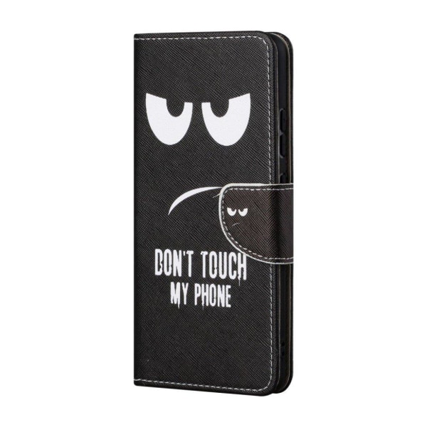 Wonderland Nokia X10 / X20 Flip etui - Don't touch my phone Black