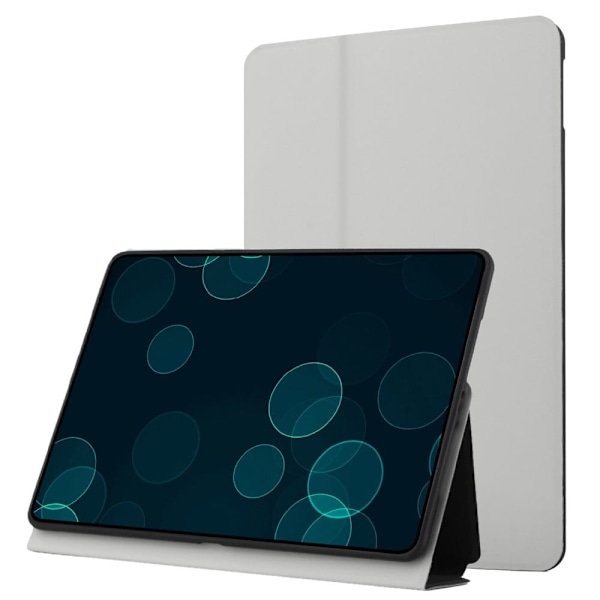 Lenovo Tab M10 FHD Plus enfärgat läderfodral - Grå Silvergrå