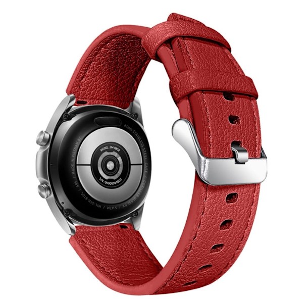 Ticwatch GTX / Pro klockarmband i äkta läder med textur - Röd Röd