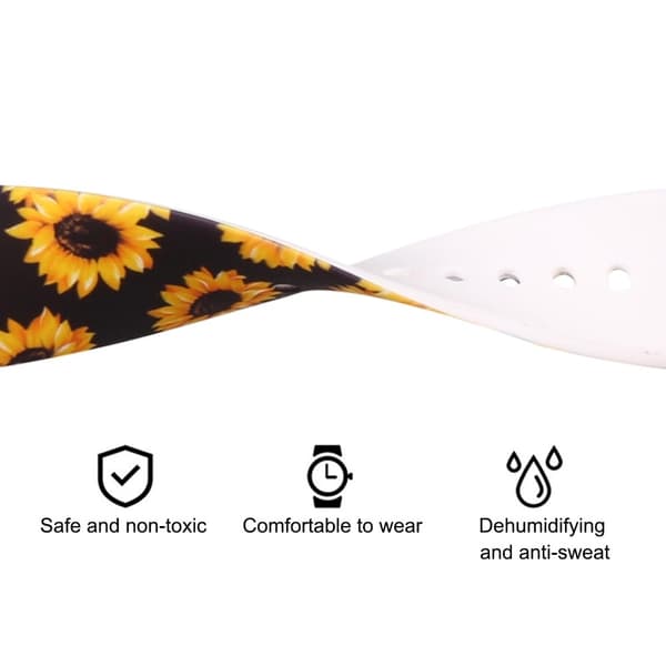 Apple Watch Series 8 (41mm) urrem med silikonemønster - Blonder Black