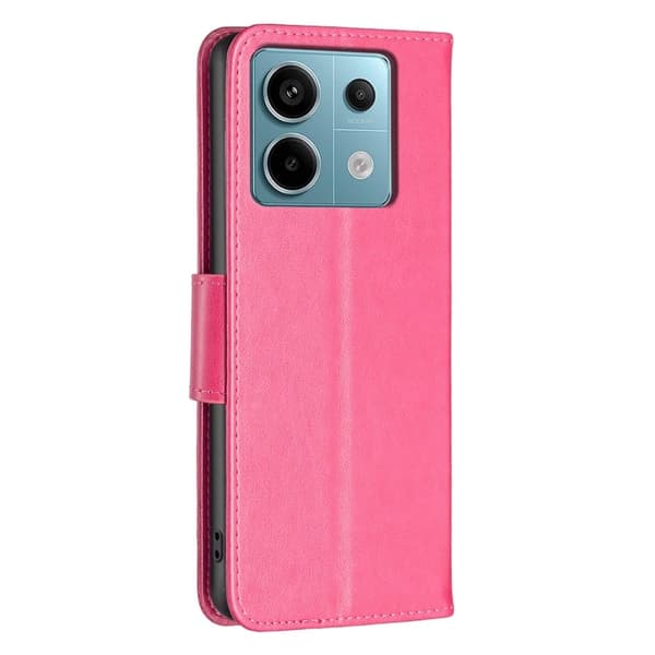 Butterfly Xiaomi Redmi Note 13 Pro 4G nahkakotelo - Ruusu Pink