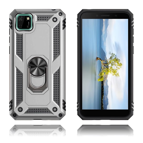 Bofink Combat Huawei Y5p skal - Silver/Grå Silvergrå